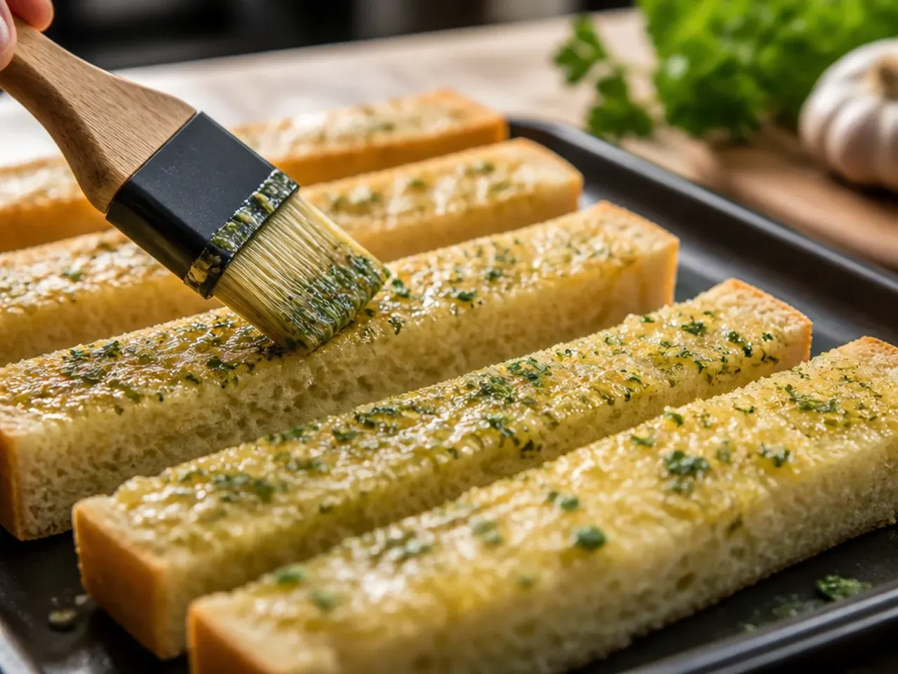 garlic bread sticks recipe step 13