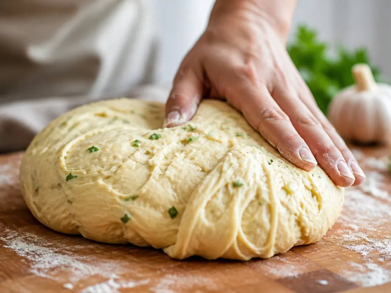 garlic pull apart bread recipe step 1