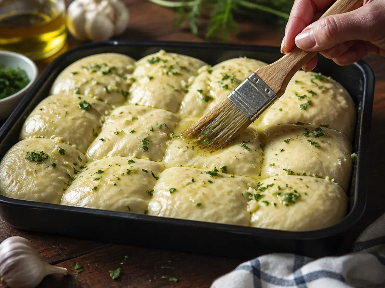 garlic pull apart bread recipe step 2