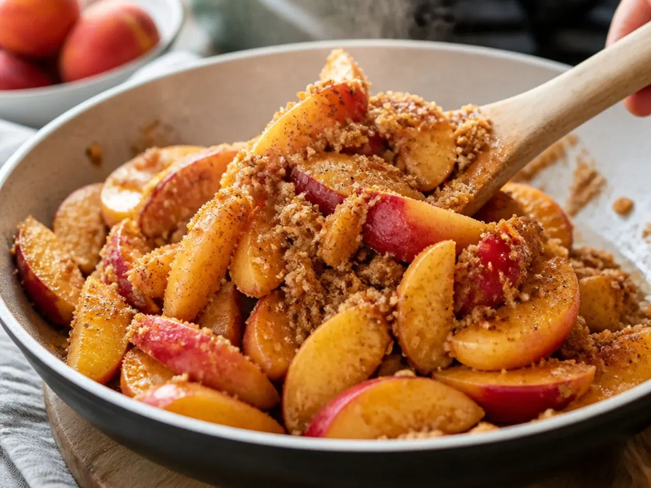 gluten free peach crisp recipe step 3