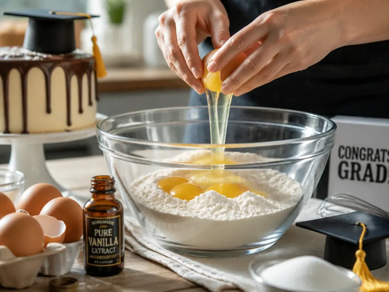 graduation cake ideas college recipe step 4