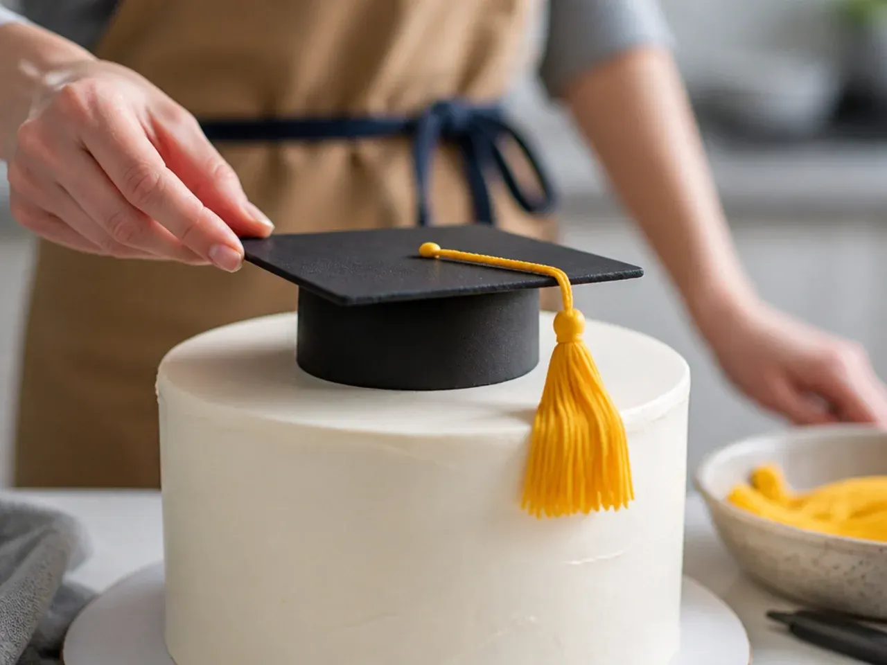 graduation cake ideas simple recipe step 13