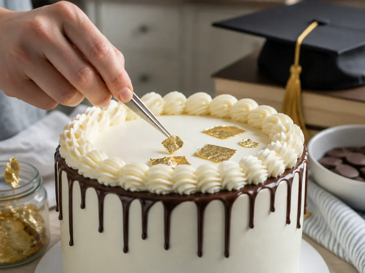 graduation cake ideas simple recipe step 16
