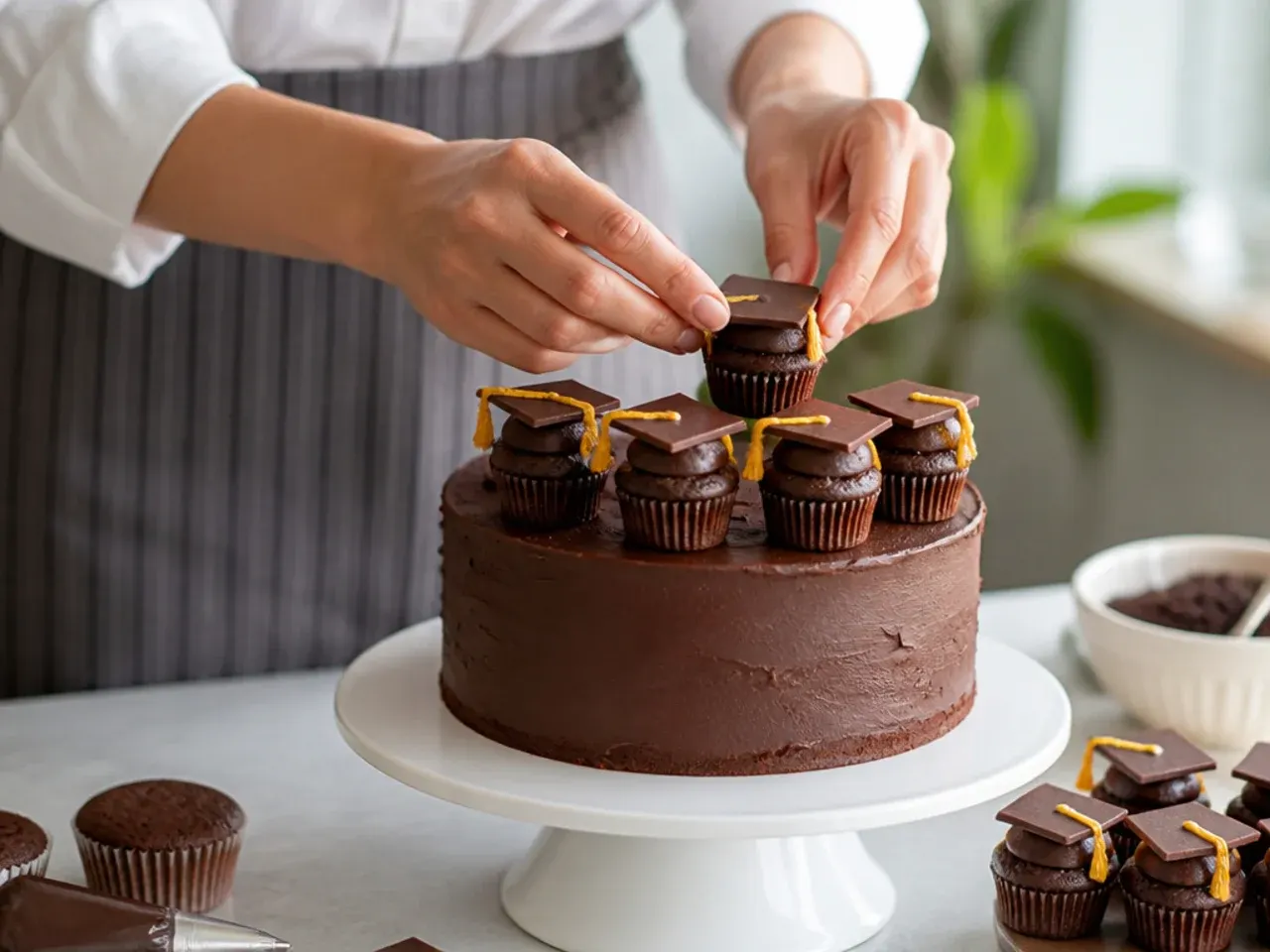 graduation cake ideas simple recipe step 23