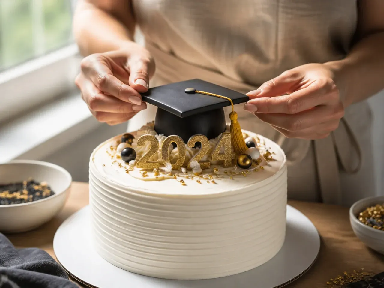 graduation cake ideas simple recipe step 24