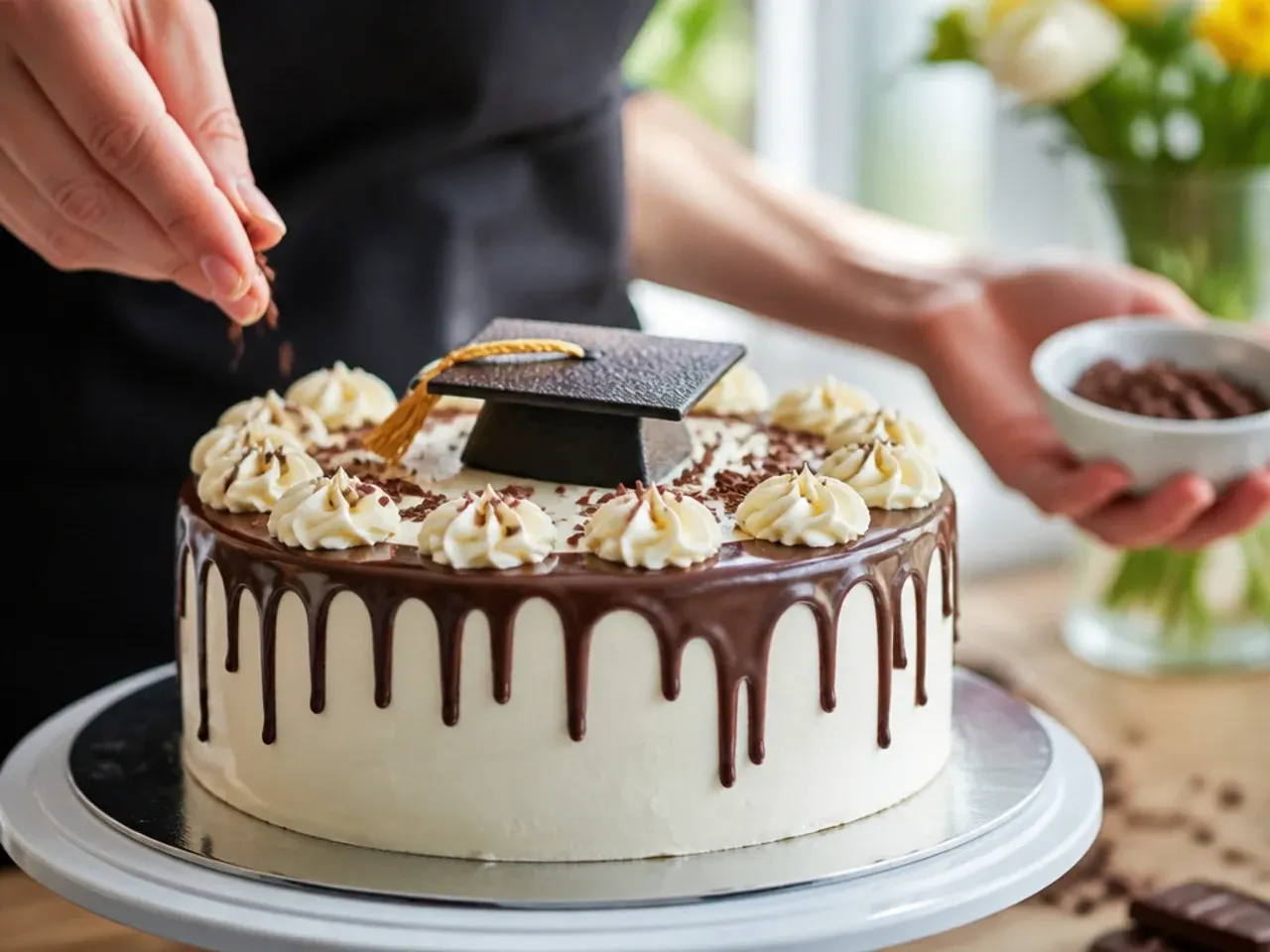 graduation cake ideas simple recipe step 25