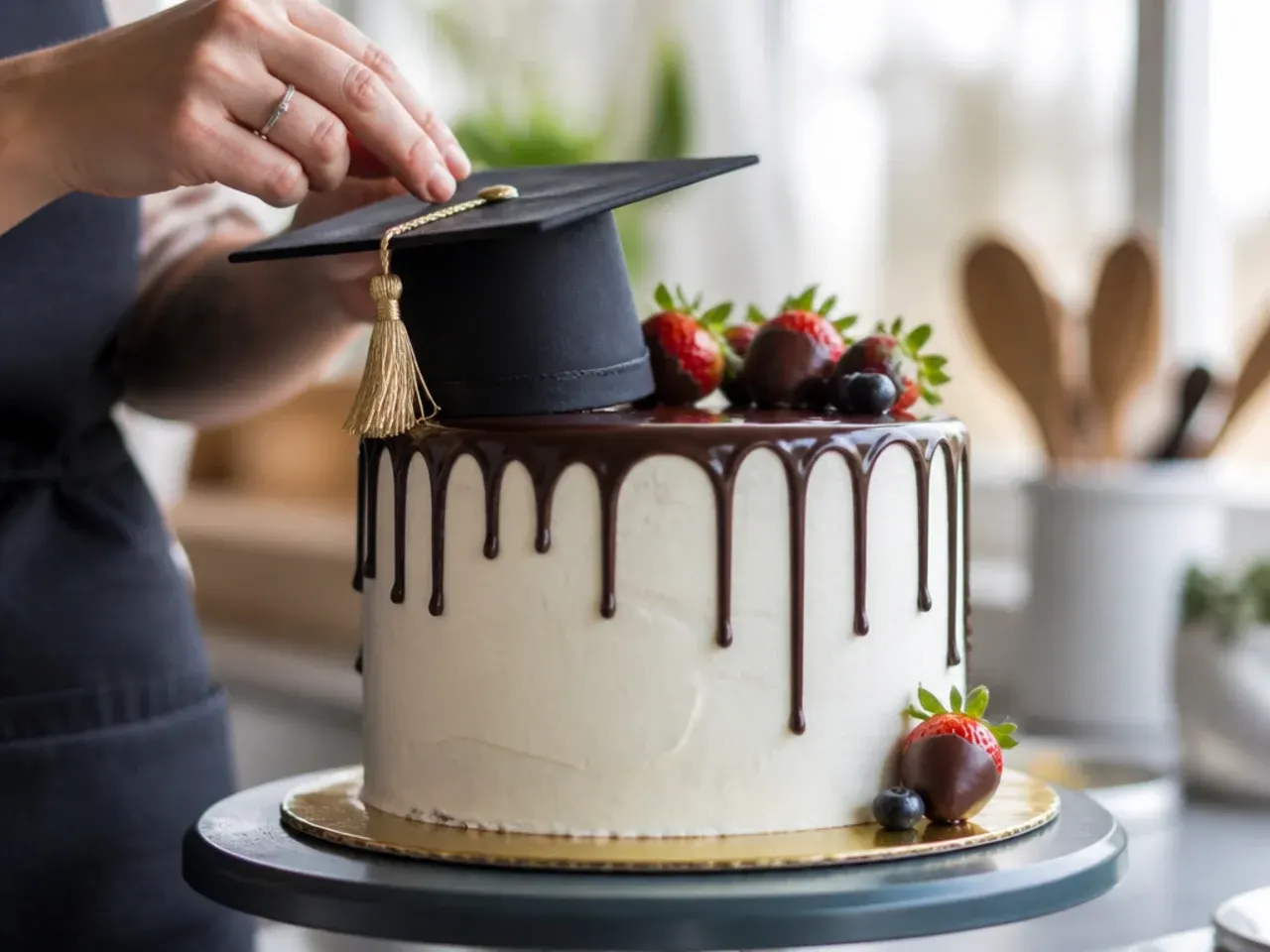graduation cake ideas recipe step 5