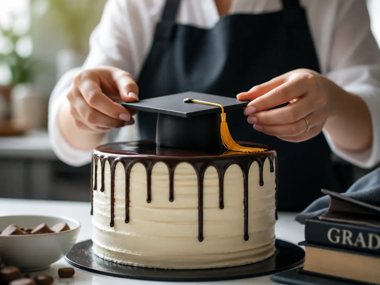 graduation cake ideas recipe step 7