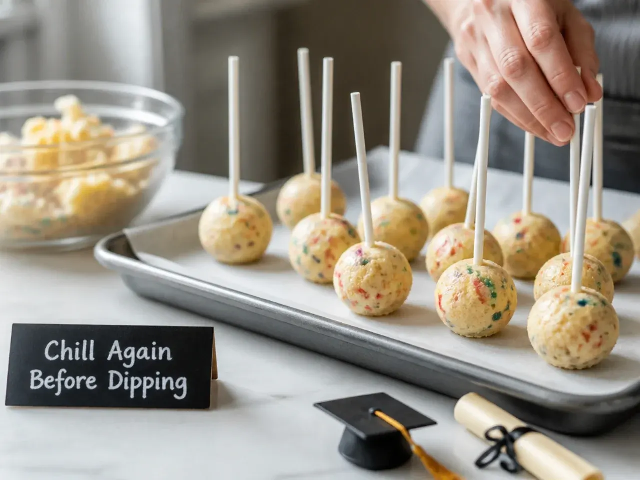 graduation cake pops ideas recipe step 9