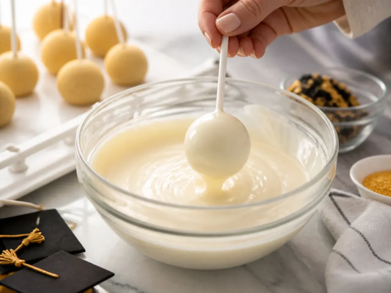 graduation cake pops ideas recipe step 11