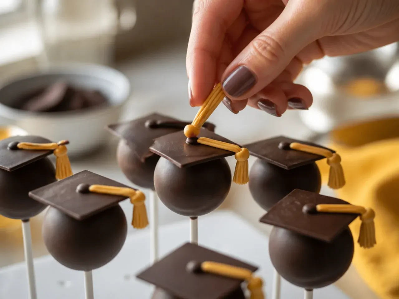 graduation cake pops ideas recipe step 16