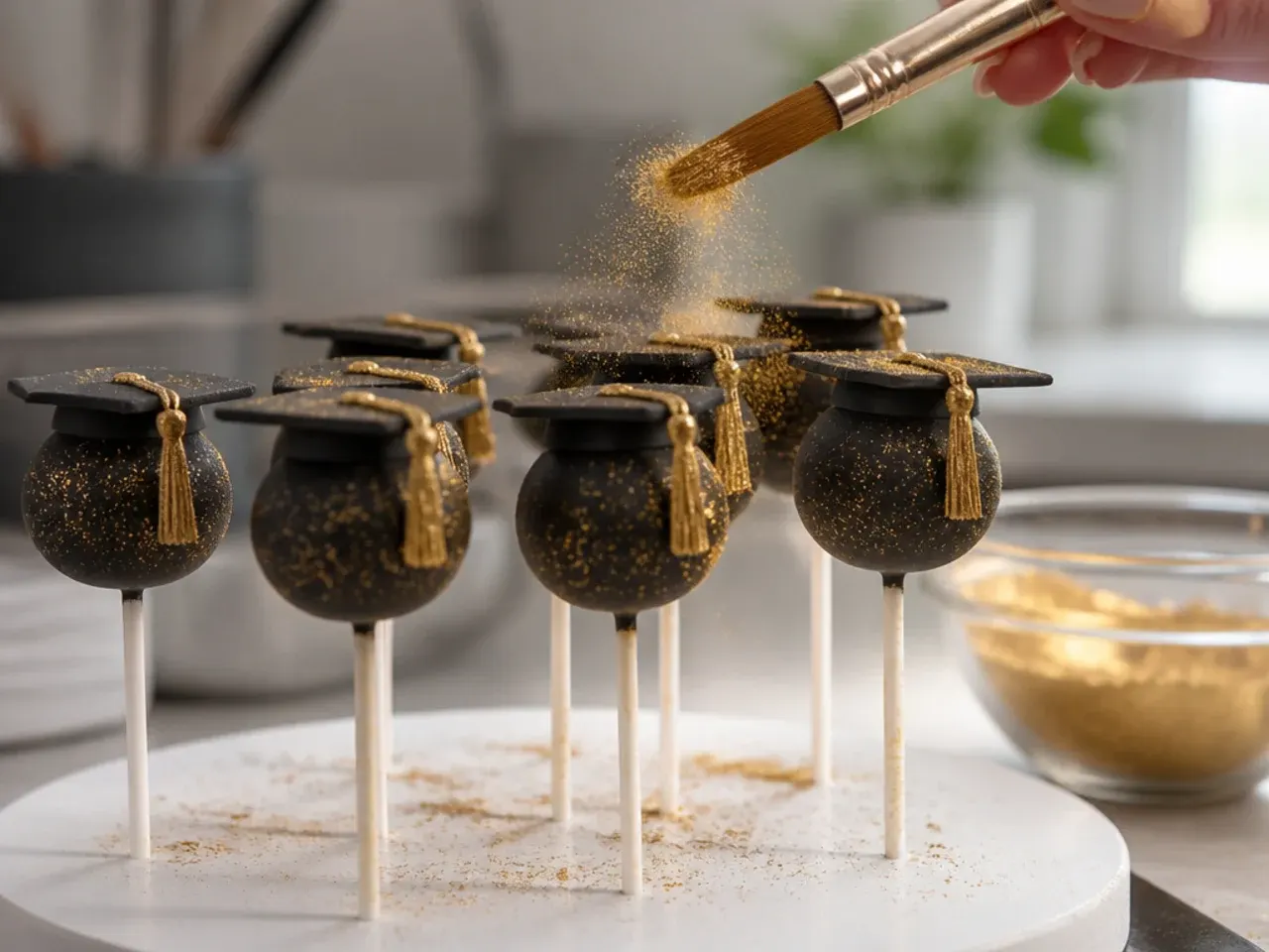 graduation cake pops ideas recipe step 17