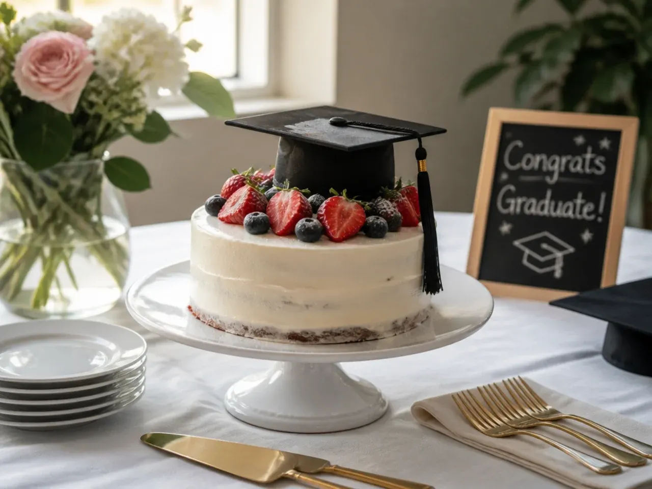 Timeline graphic comparing multi-day tiered cake prep against a same-day dessert bar setup