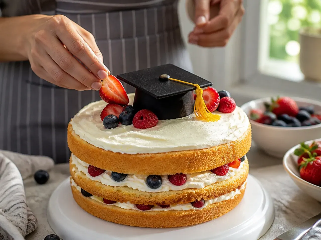 graduation party cake ideas recipe step 7