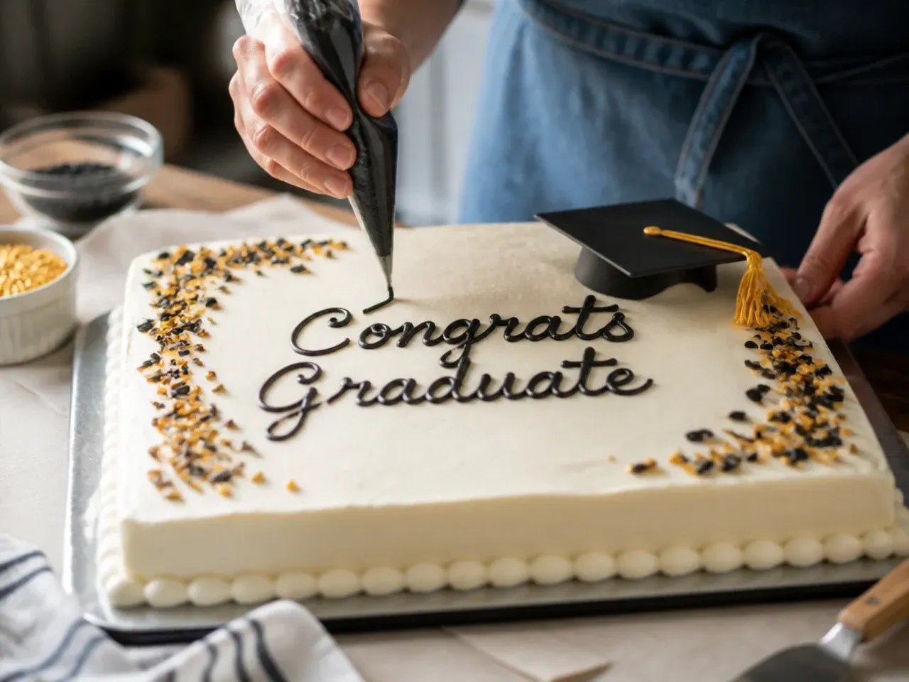 graduation sheet cake ideas high school recipe step 7