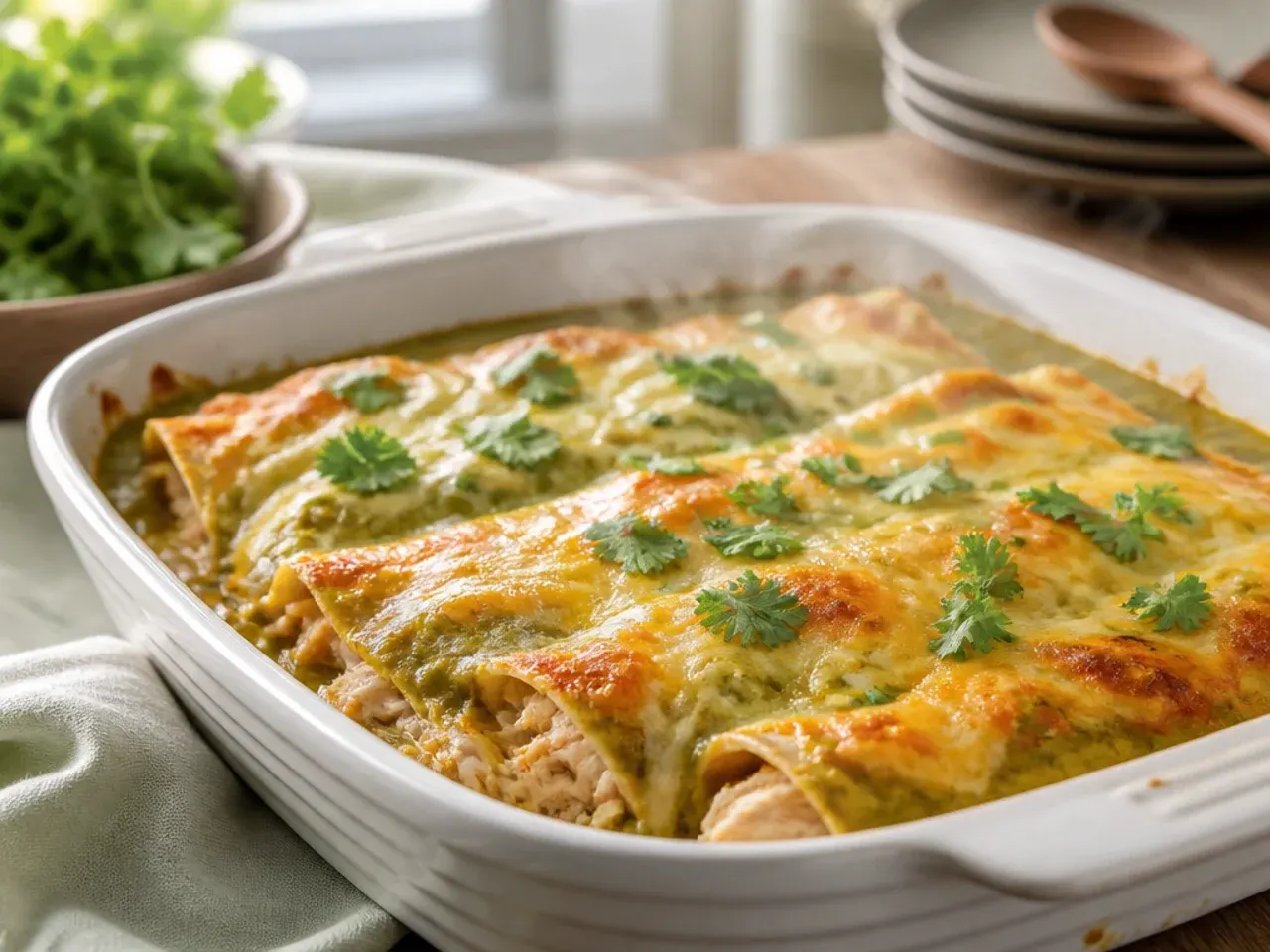 green chili chicken enchilada casserole recipe step 7