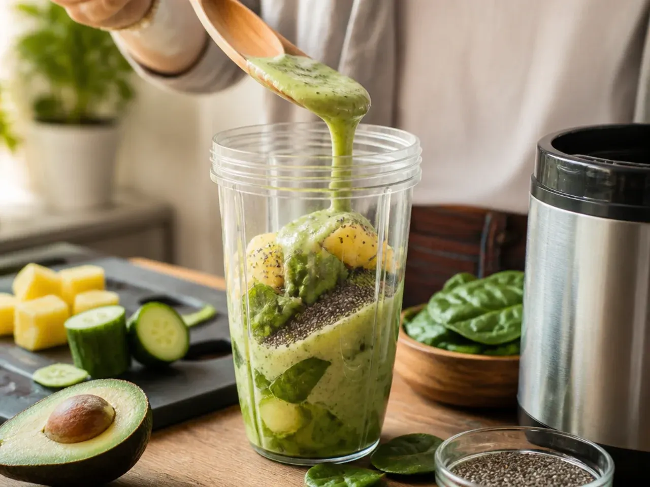 green smoothie recipes healthy recipe step 6