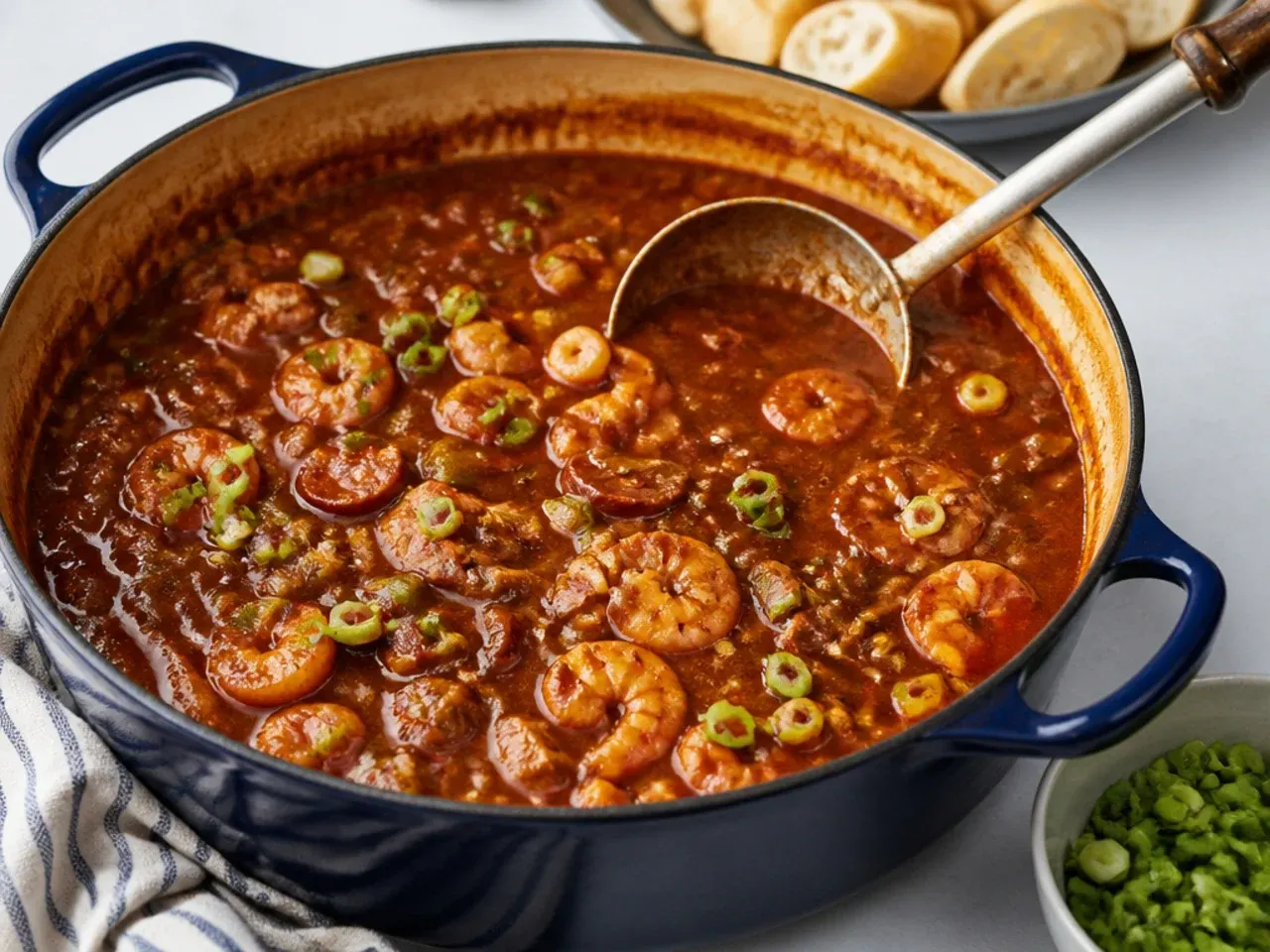 gumbo for a crowd — bold extra-spicy cajun gumbo