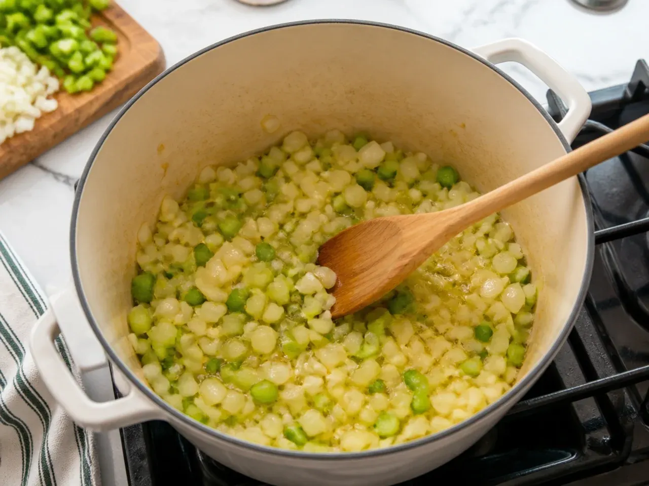 gumbo ideas — step 3: cook the holy trinity