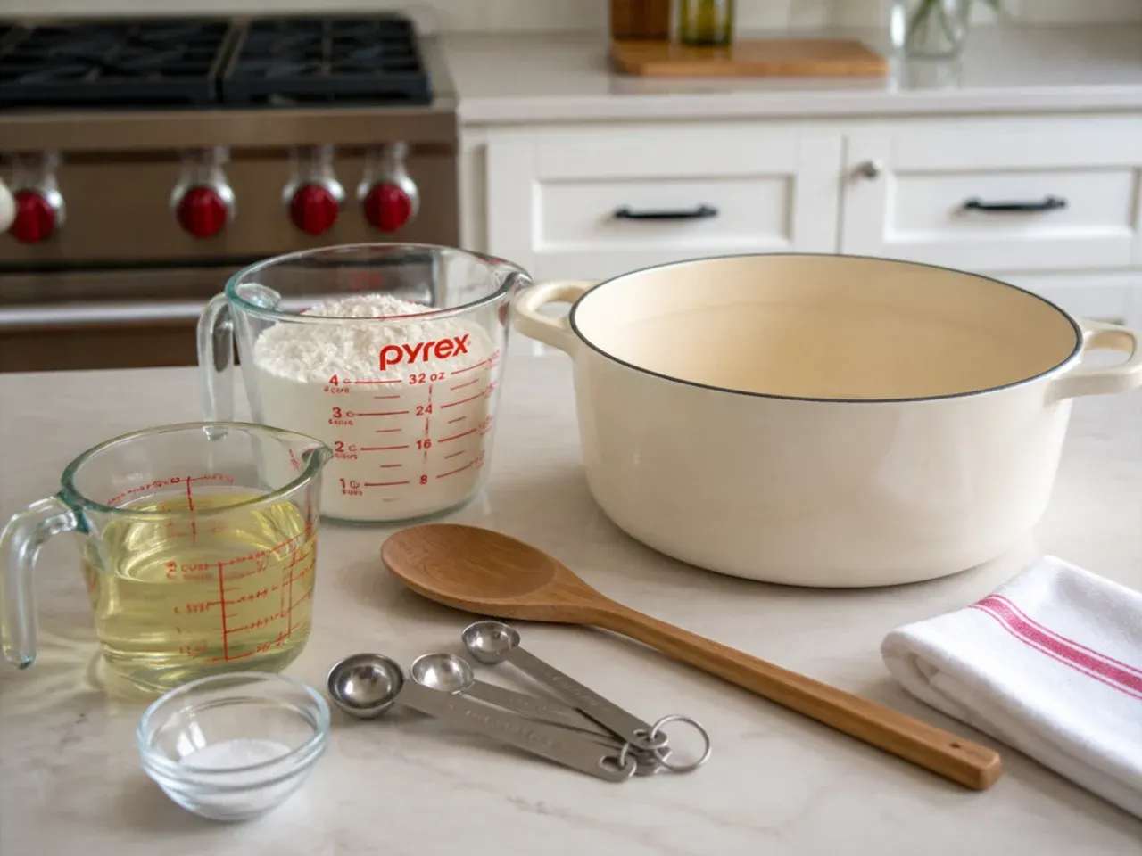 gumbo roux — step 1: gather your gear and measure