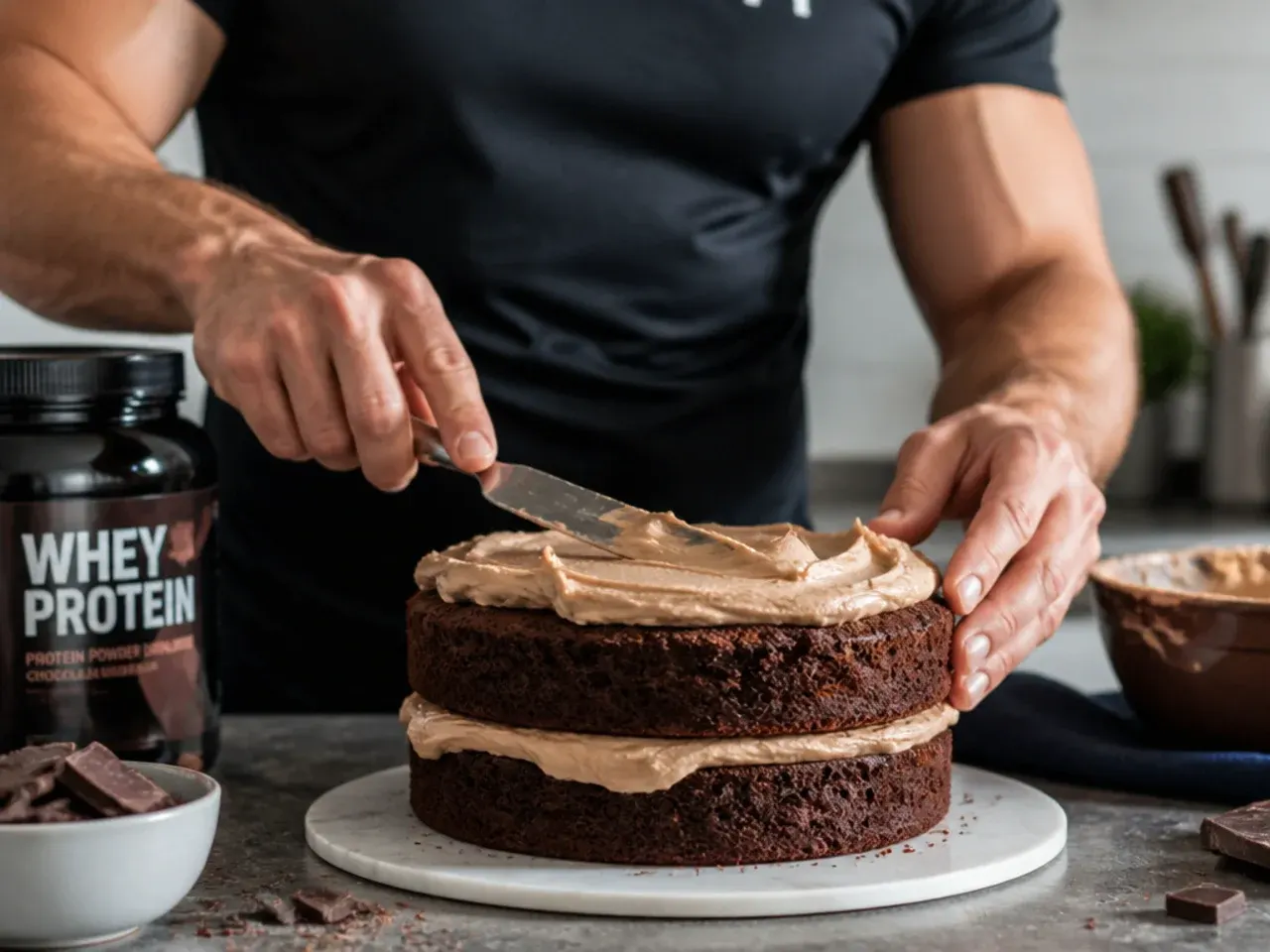 gym cake ideas for men recipe step 5