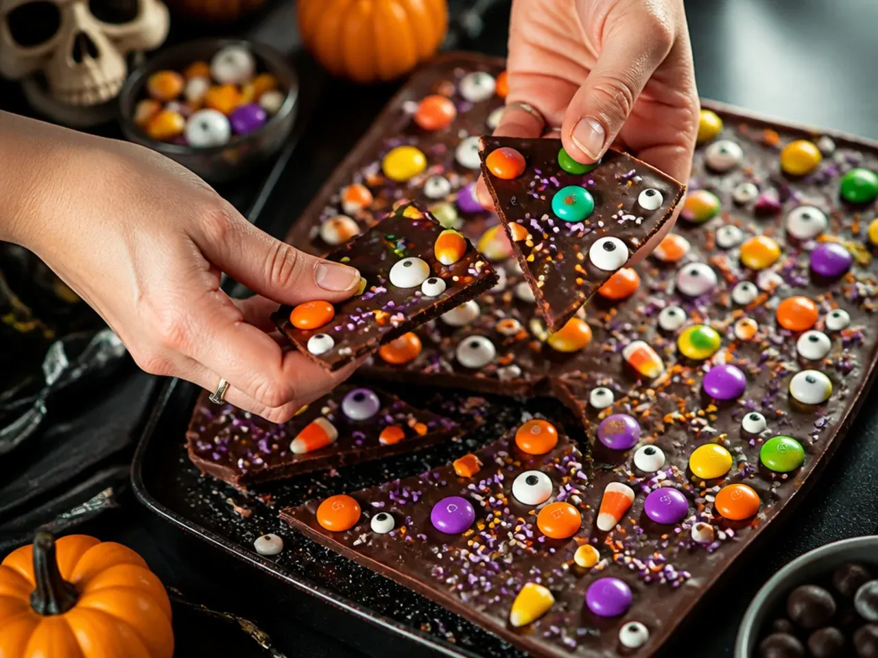 halloween charcuterie board dessert recipe step 4