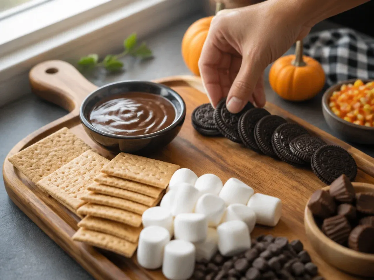 halloween charcuterie board dessert recipe step 5