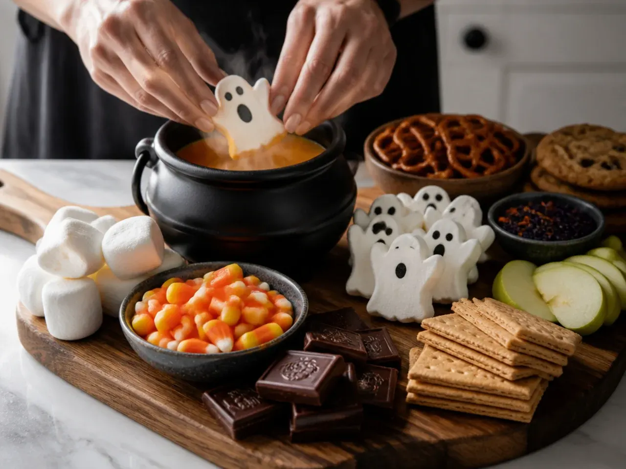 halloween charcuterie board dessert recipe step 6