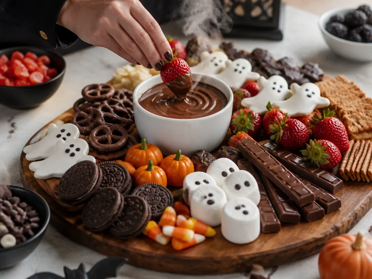 halloween charcuterie board dessert recipe step 7