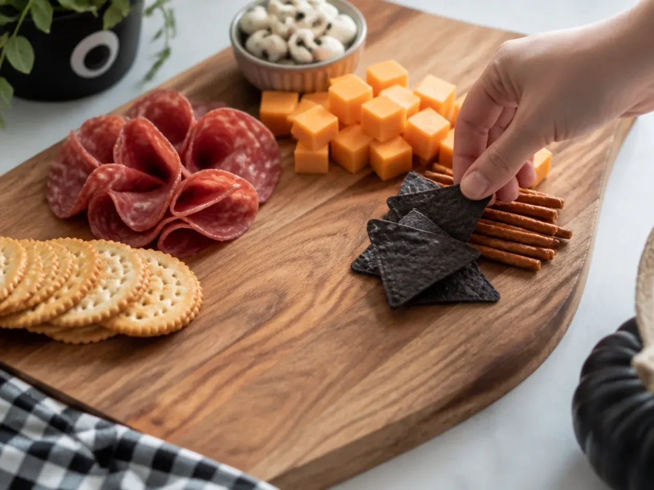 halloween charcuterie board for kids recipe step 4
