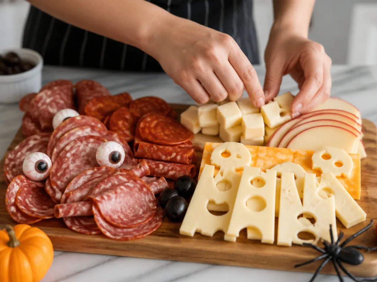 halloween charcuterie board for kids recipe step 5