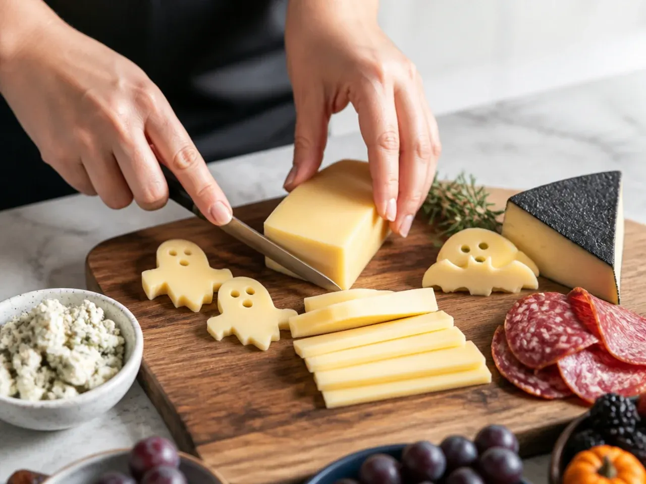halloween charcuterie board ideas recipe step 2