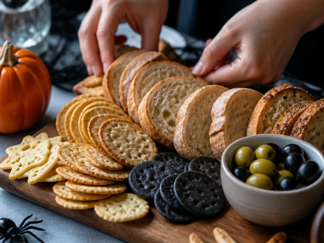 halloween charcuterie board ideas recipe step 5