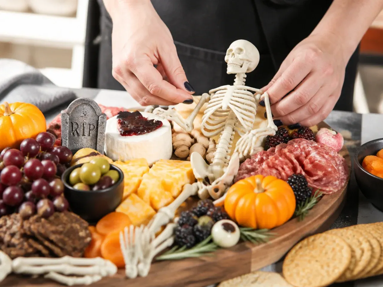 halloween charcuterie board ideas recipe step 7
