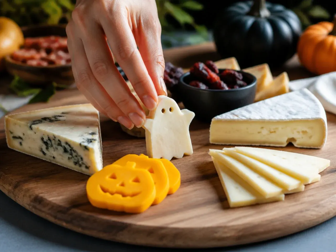 halloween charcuterie board recipe step 2
