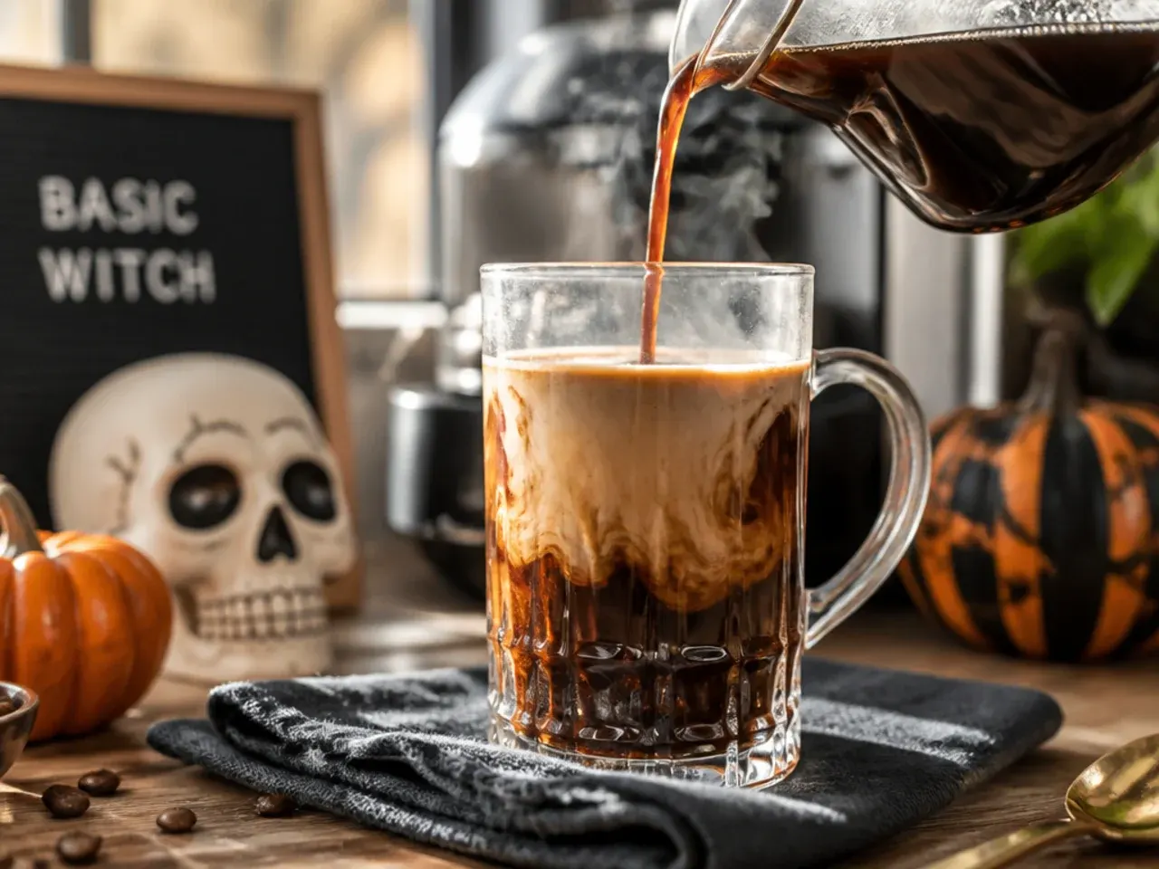 halloween coffee drinks recipe step 1