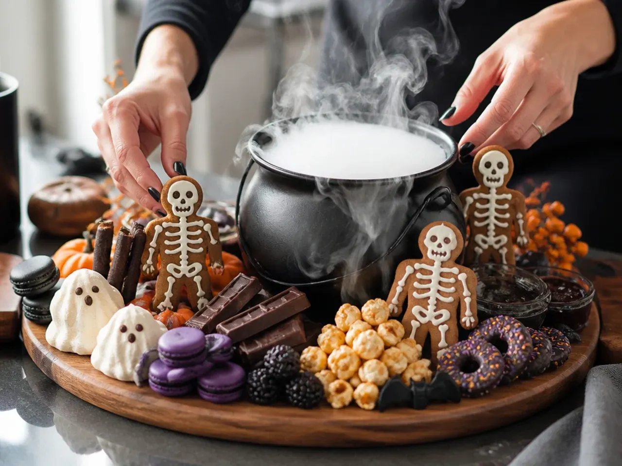 halloween dessert charcuterie board recipe step 4