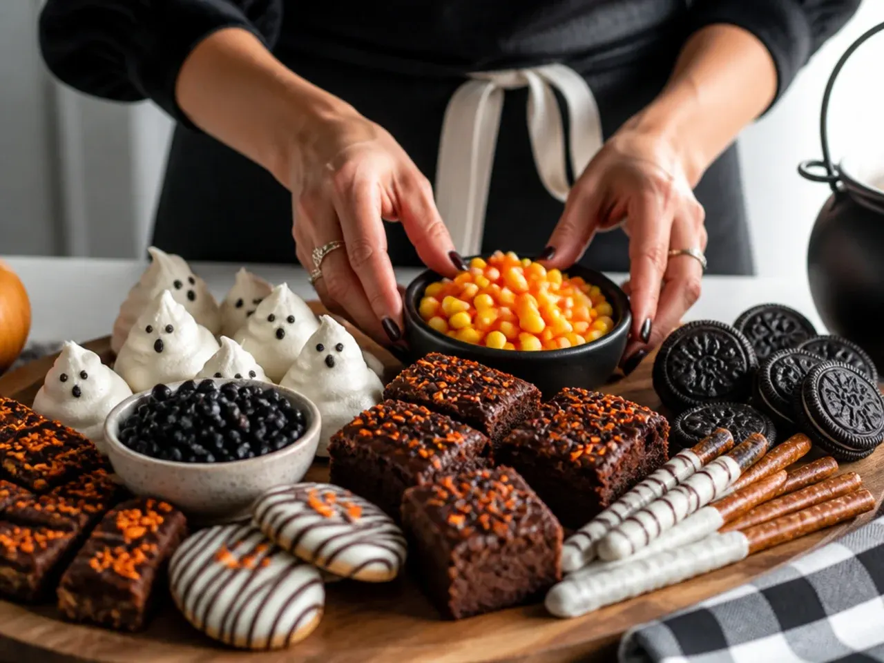 halloween dessert charcuterie board recipe step 5