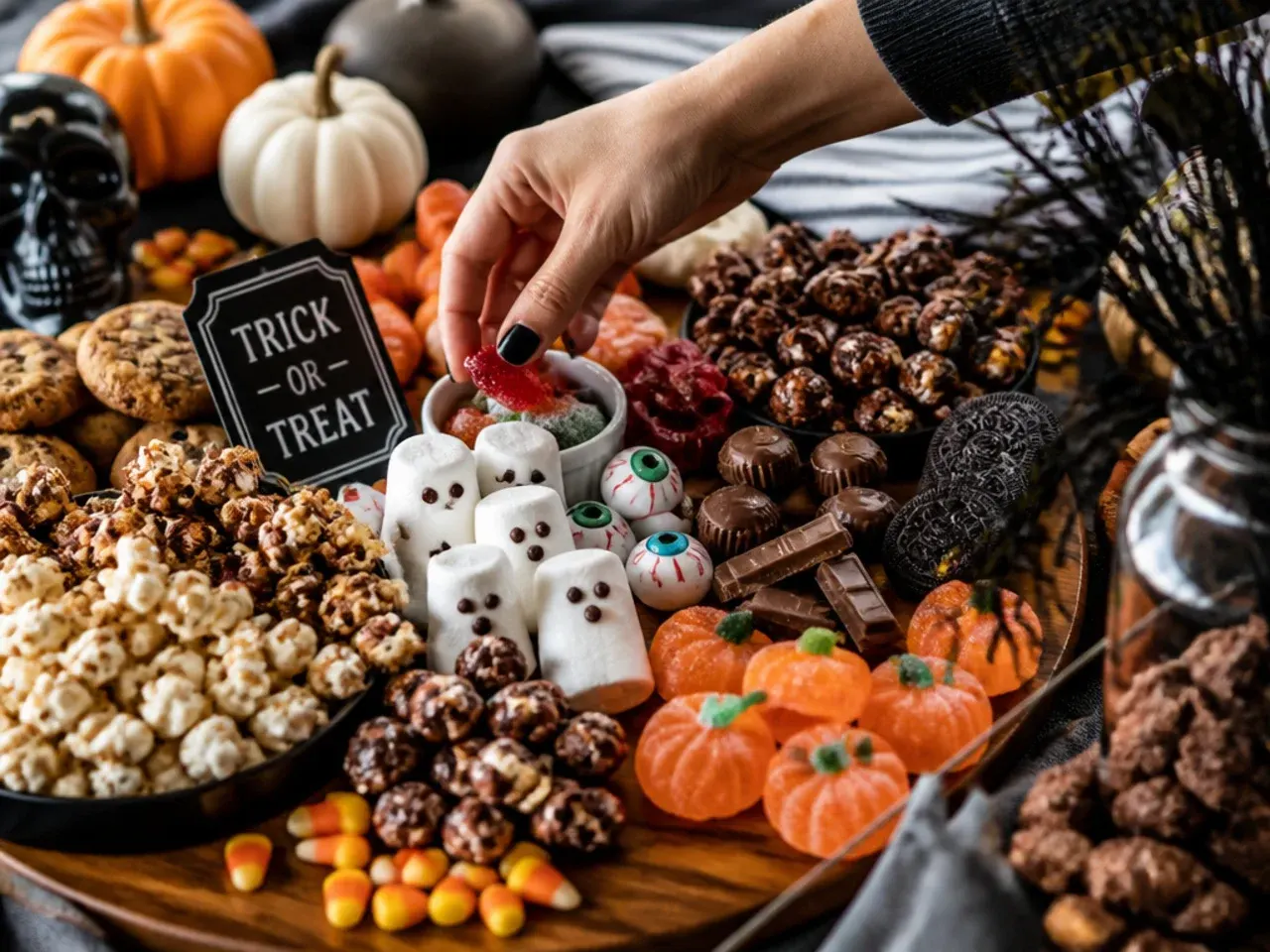 halloween dessert charcuterie board recipe step 6