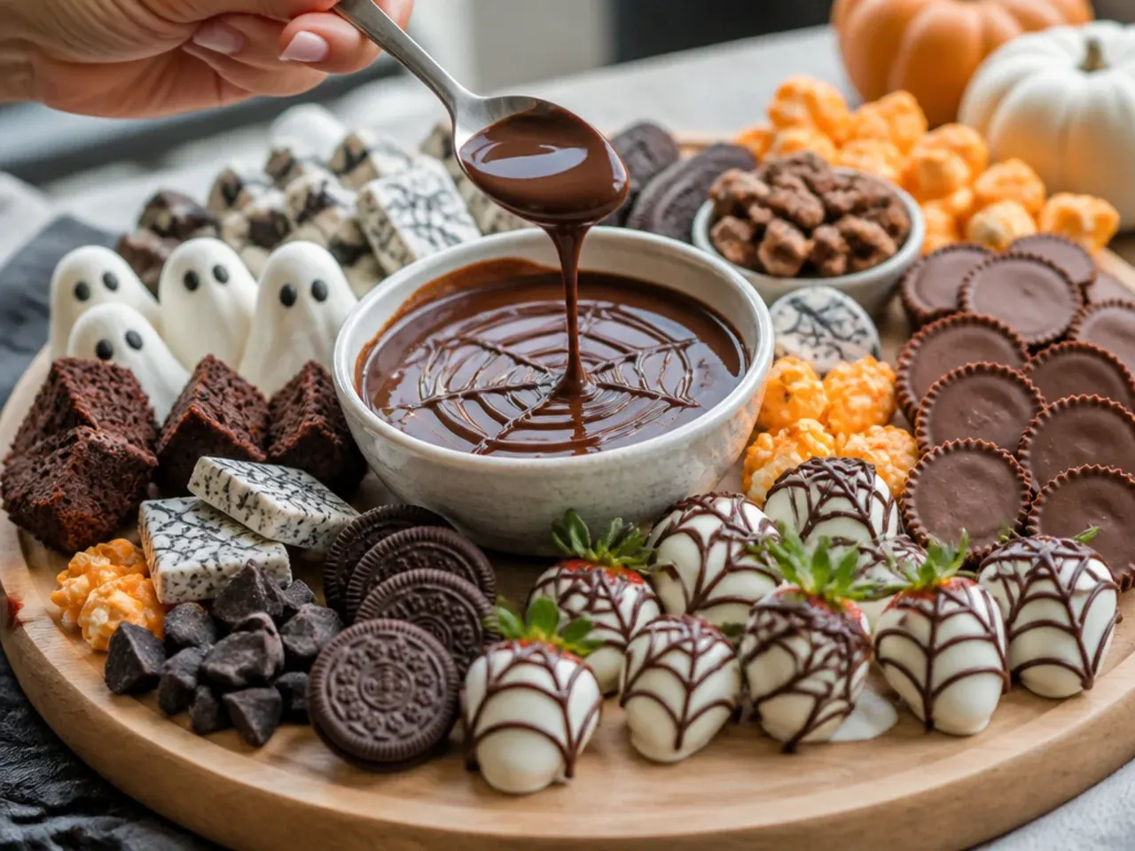 halloween dessert charcuterie board recipe step 7
