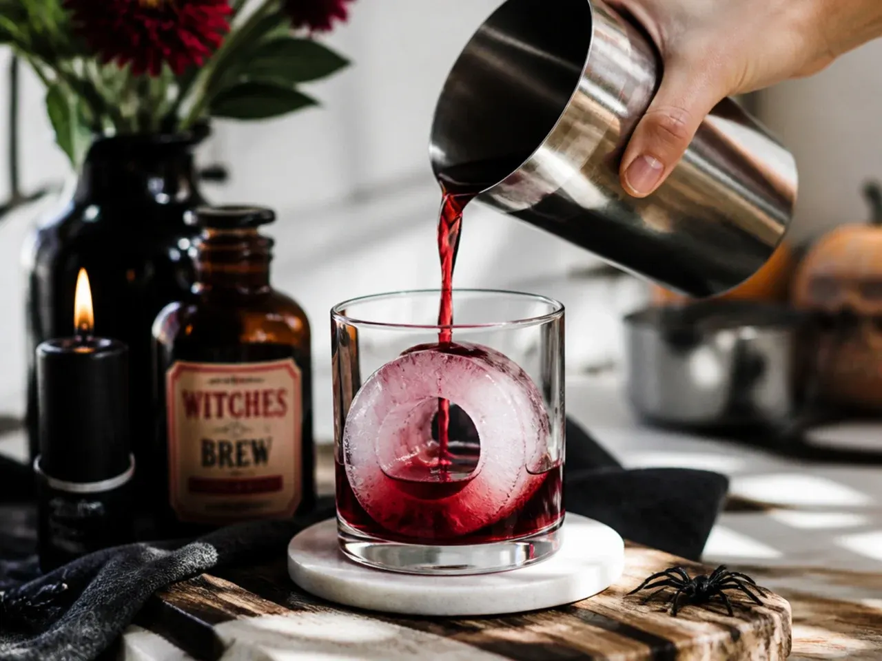 halloween drinks aesthetic recipe step 1