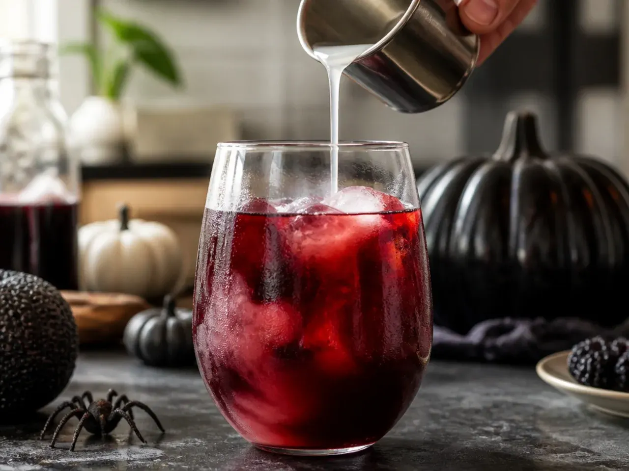 halloween drinks aesthetic recipe step 2