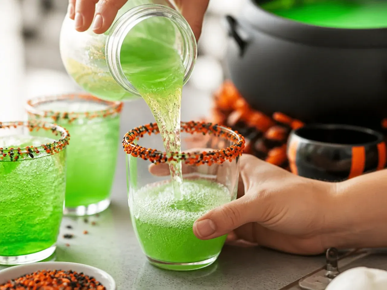 halloween drinks for kids recipe step 2