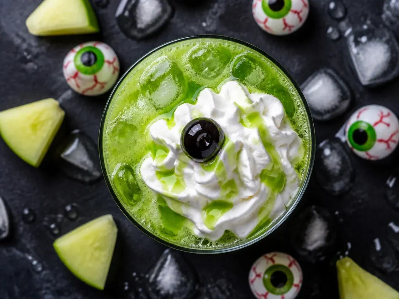 halloween mixed drinks — iced halloween mixed drinks