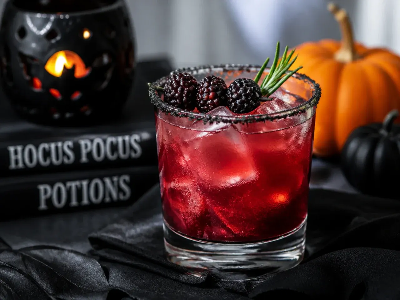 halloween mixed drinks — serving and garnish ideas