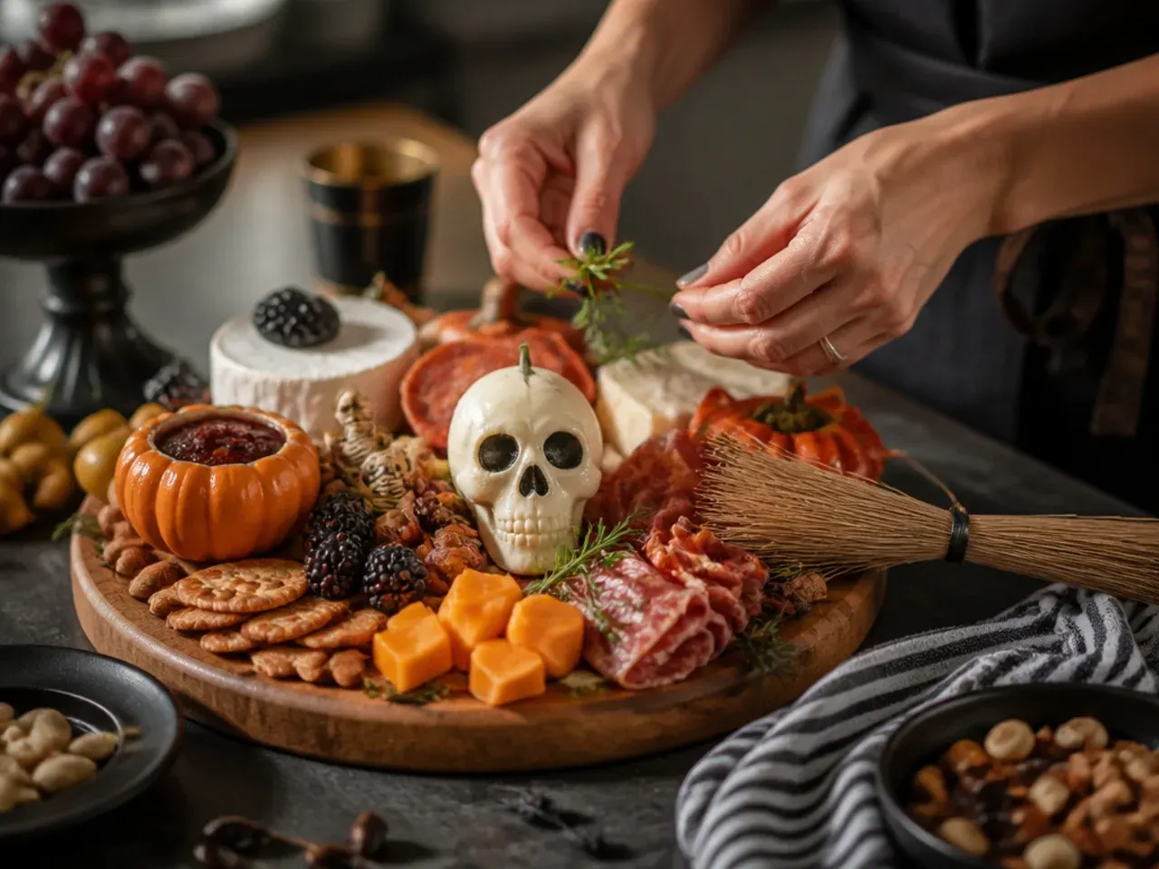 halloween party charcuterie board recipe step 6