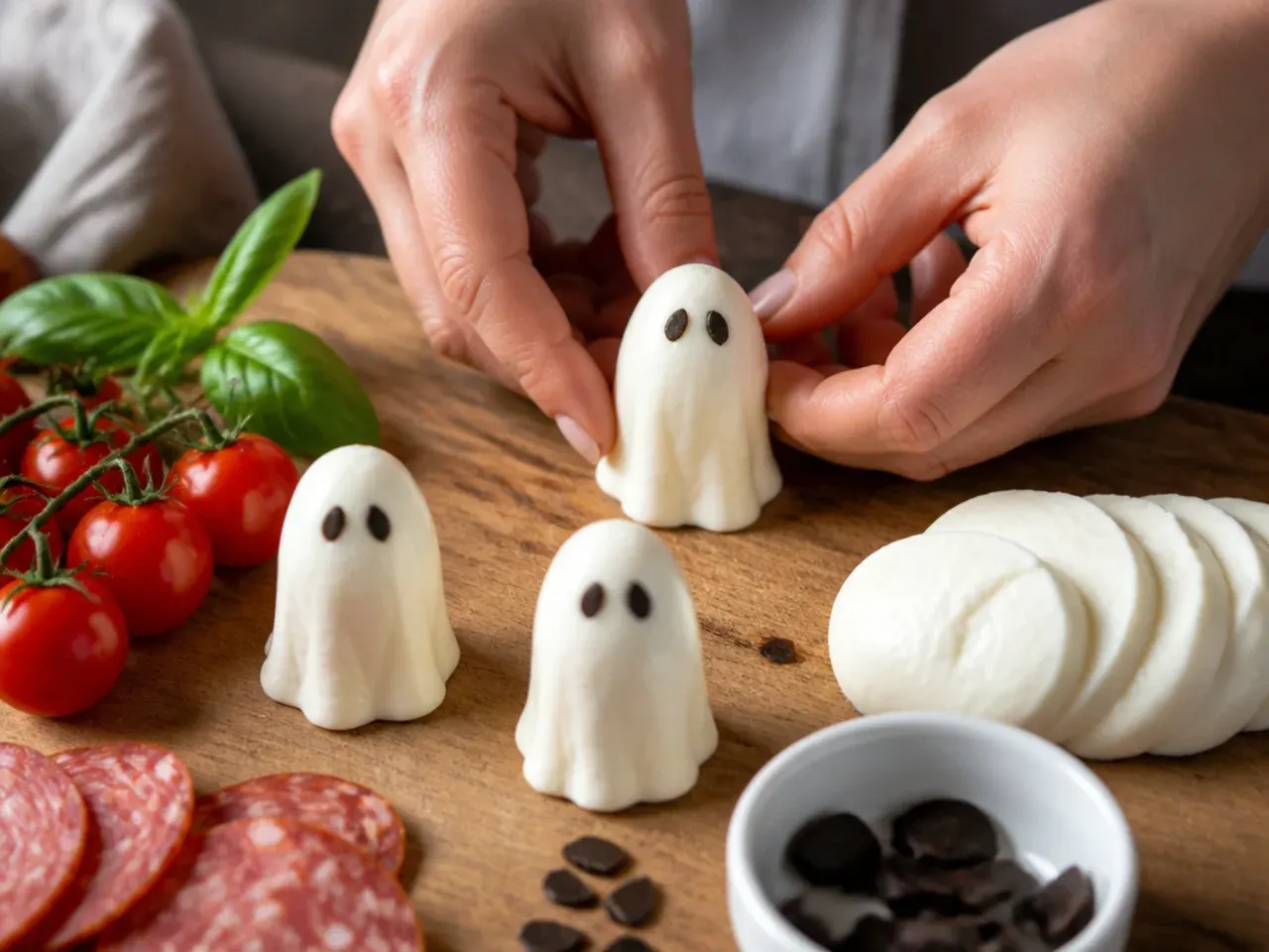halloween theme charcuterie board recipe step 3