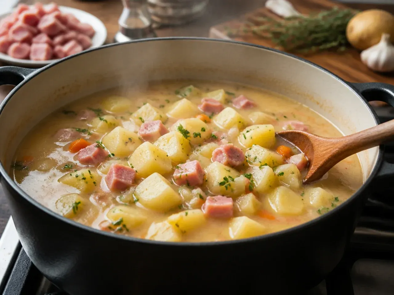 ham and potato soup recipe step 4
