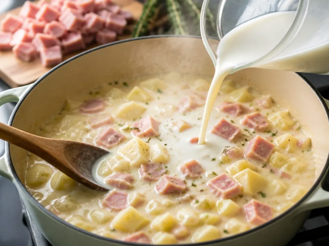 ham and potato soup recipe step 5