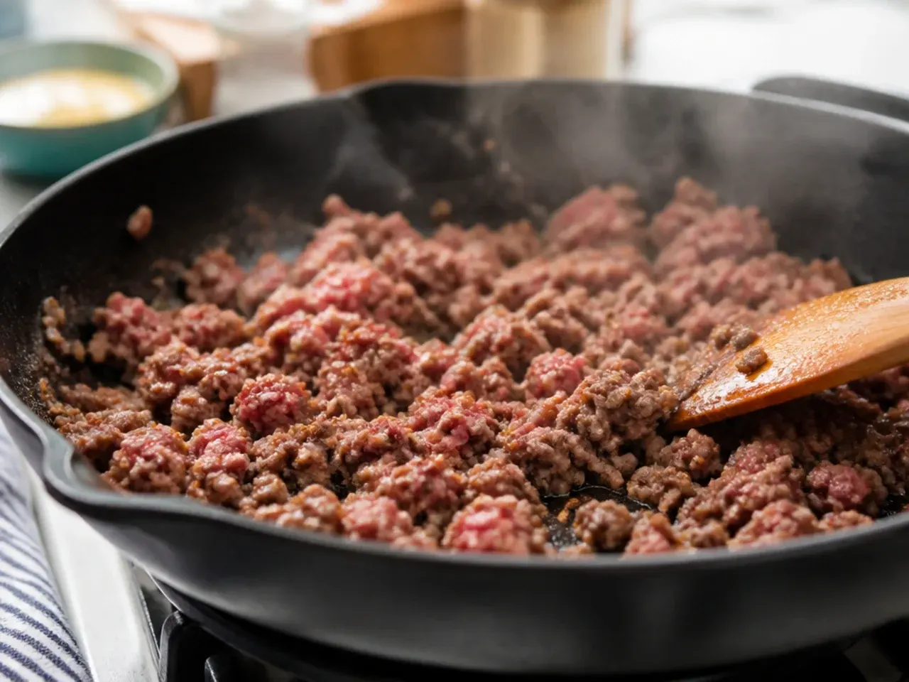 hamburger hashbrown casserole recipe step 2